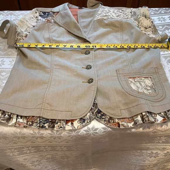 Joy London Women’s Jacket Shorts Size XL Bohemian Floral Summer - Picture 15 of 16